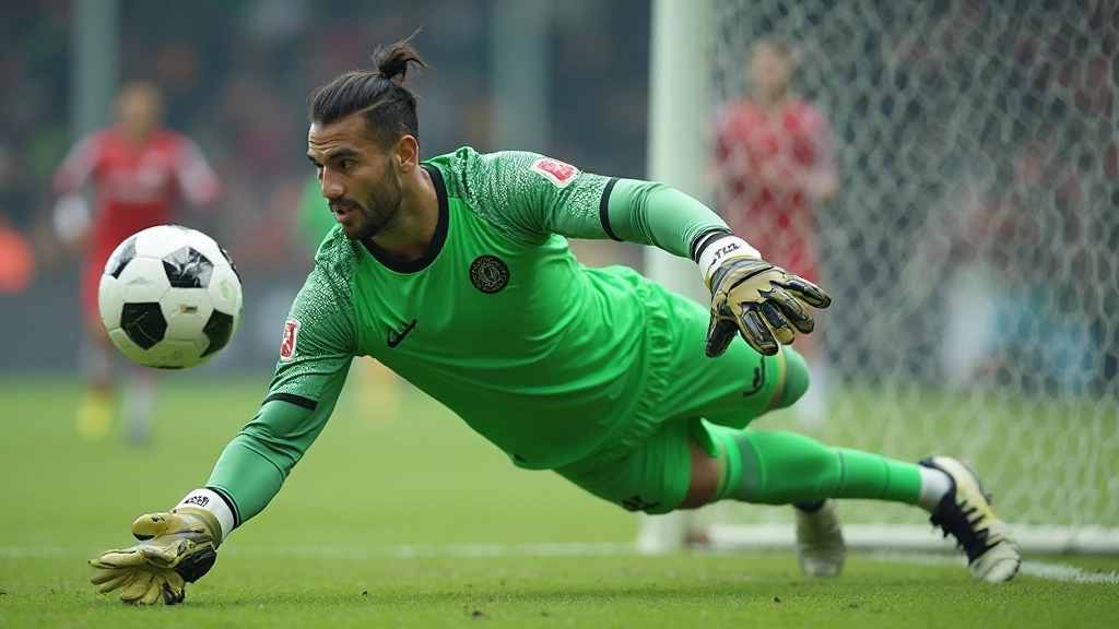 حارس مرمى يقوم بتدريب متقدم لردود الفعل والحفاظ على التركيز